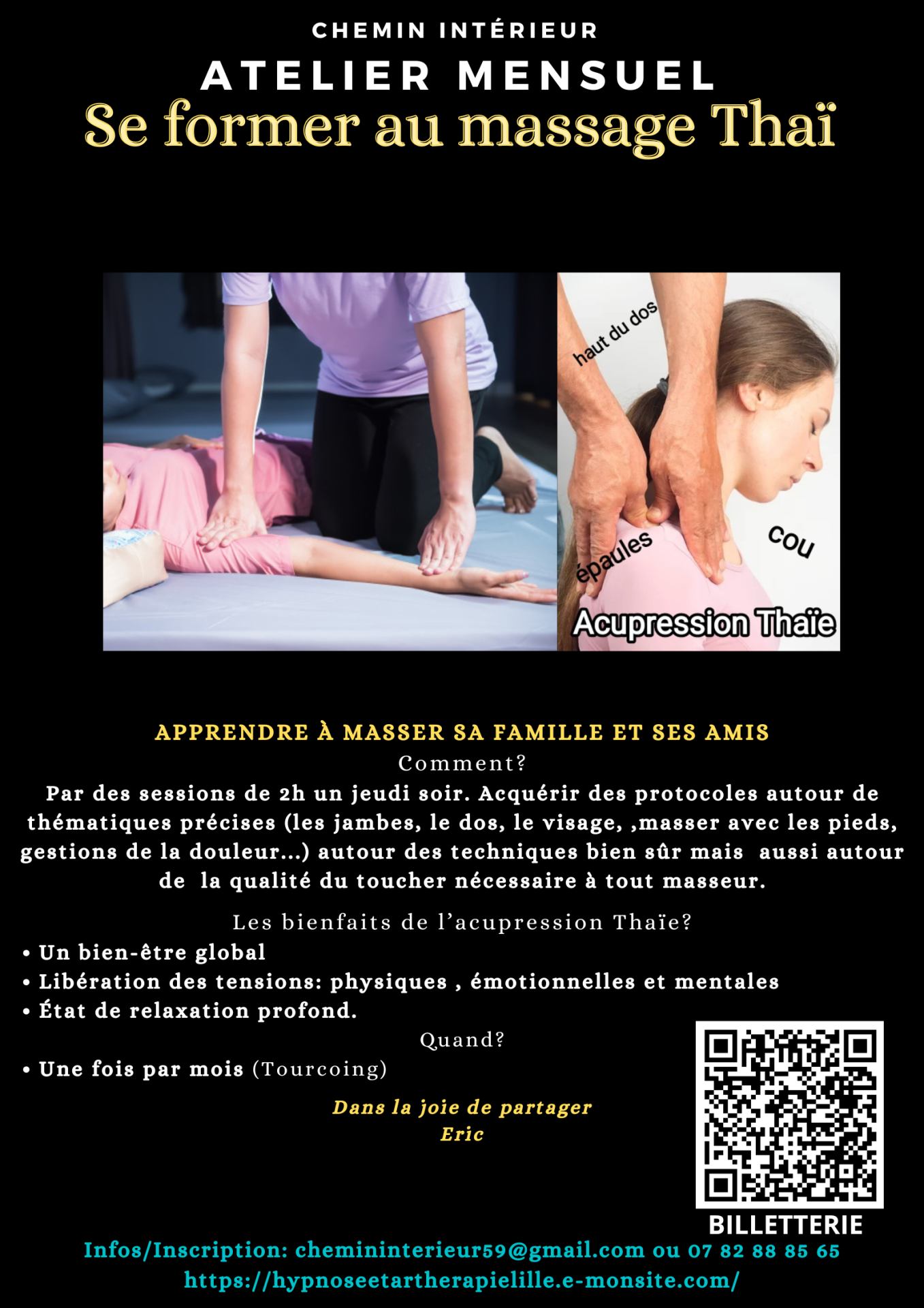 Flyer formation thai atelier du jeudi